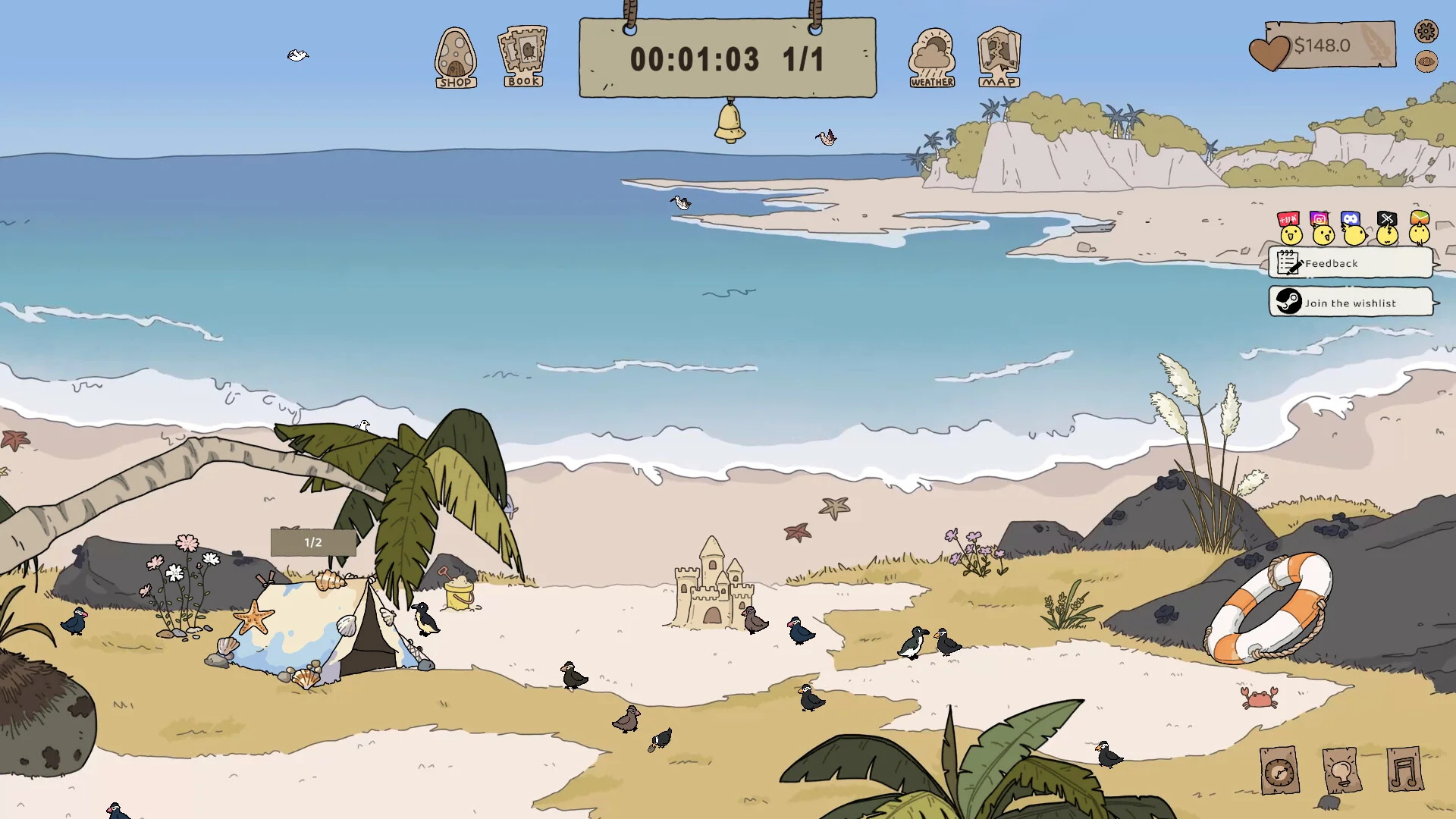 Feather Land solo cozy idle on Windows and Mac