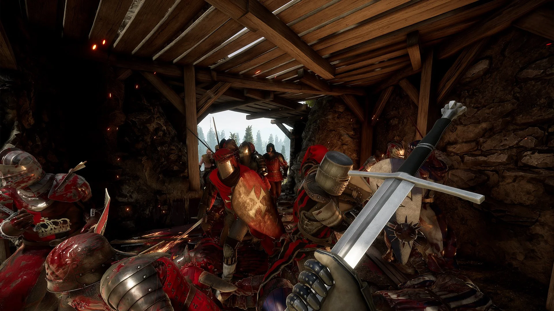 Mordhau Xbox melee duel with two-handed steel