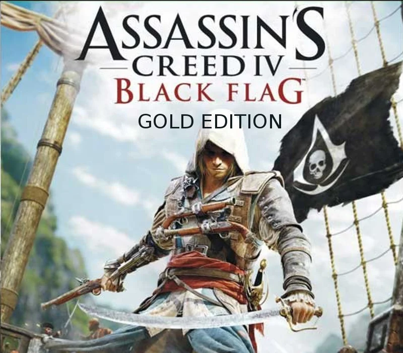 Gold Edition cover art with Edward Kenway and crossed assassin blades