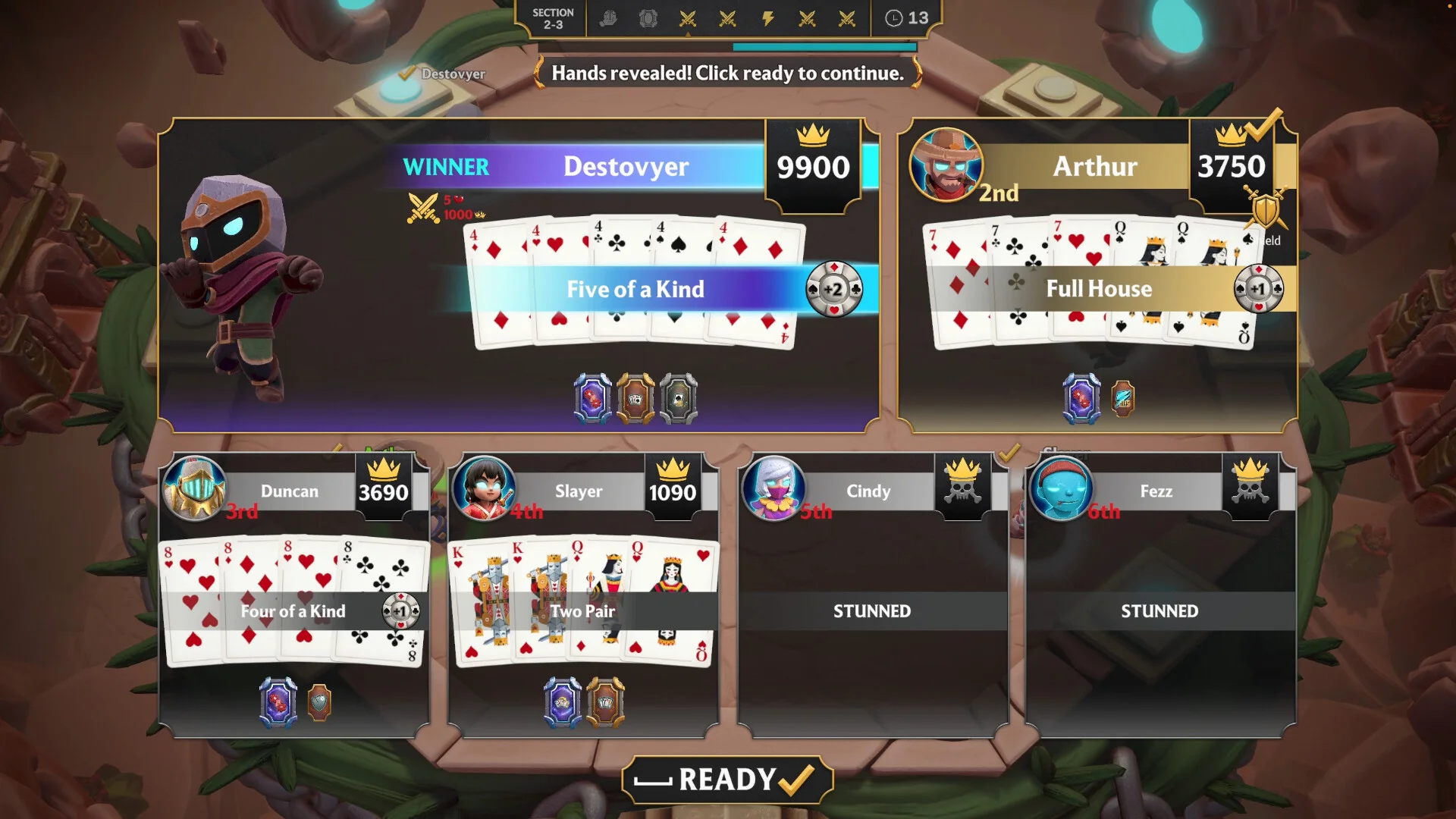 One Last Hand secret bid cards Steam