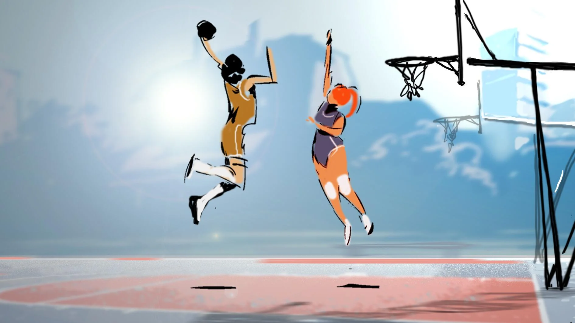 The Dunkers dunk contest screenshot