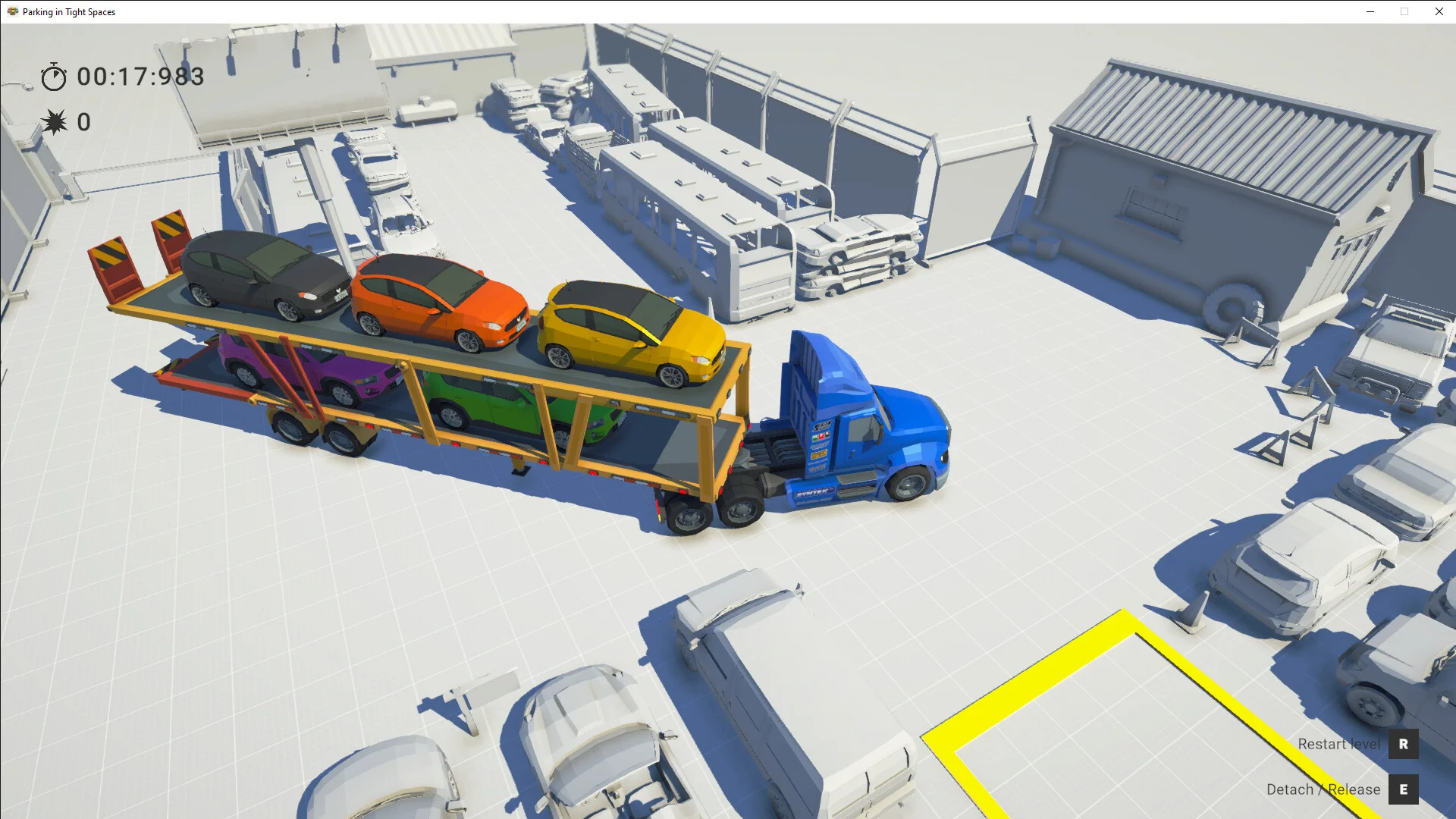 Parking in Tight Spaces trucks trailers tanks Steam