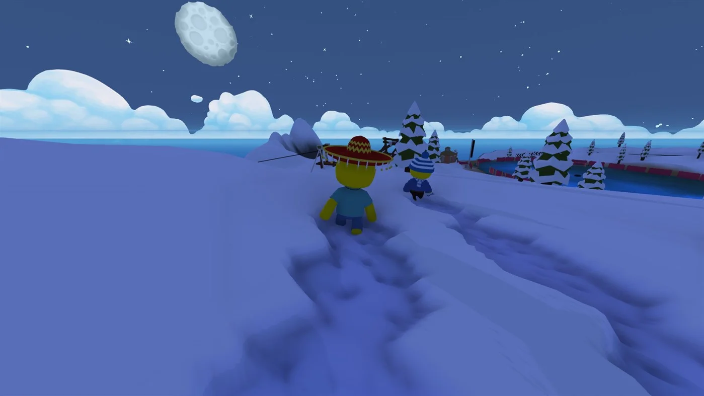 Wobbly Life character taking a job in the open wobble world