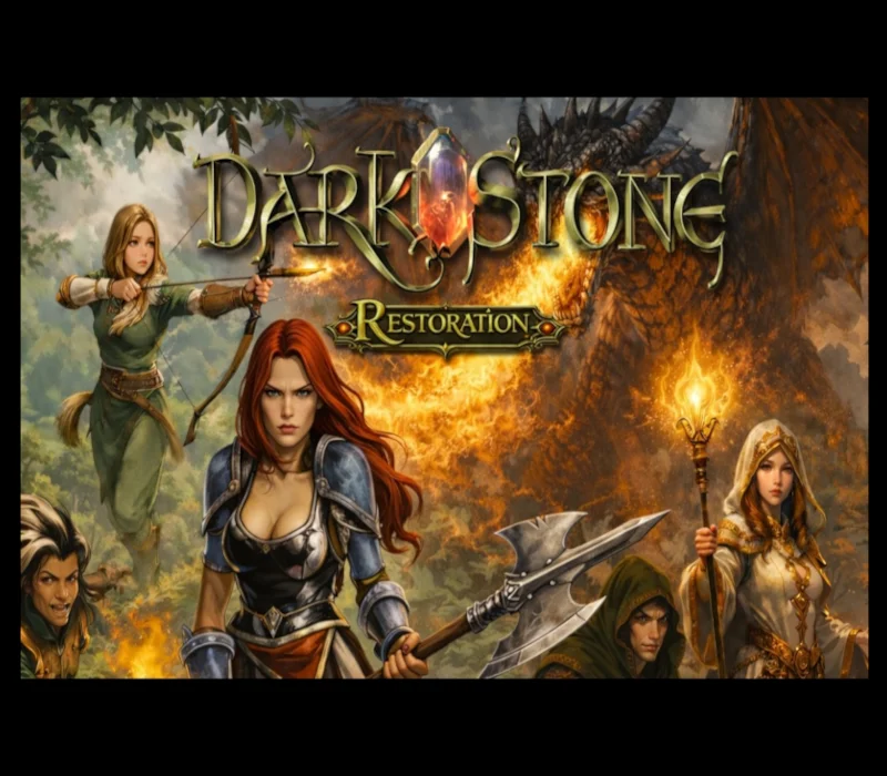 DarkStone Restoration cover art, Paul Cuisset classic action RPG co-op remake