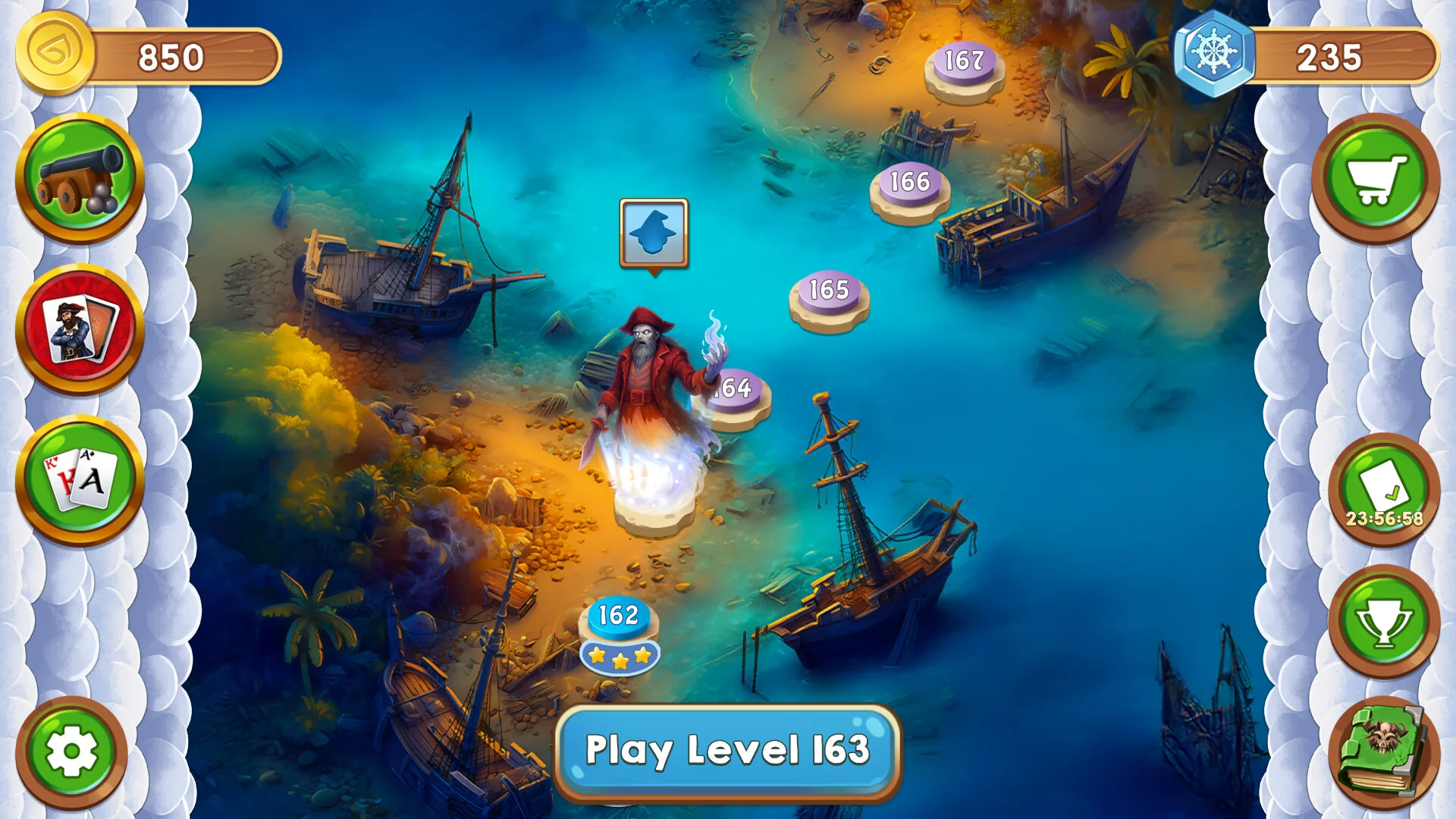 Seven Seas Jewels 2 cursed shore exploration