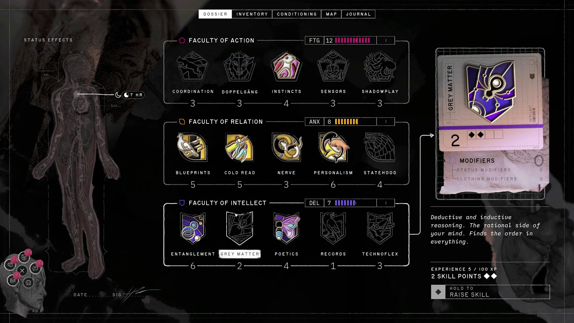 ZERO PARADES skill checks and Conditioning on Hershel