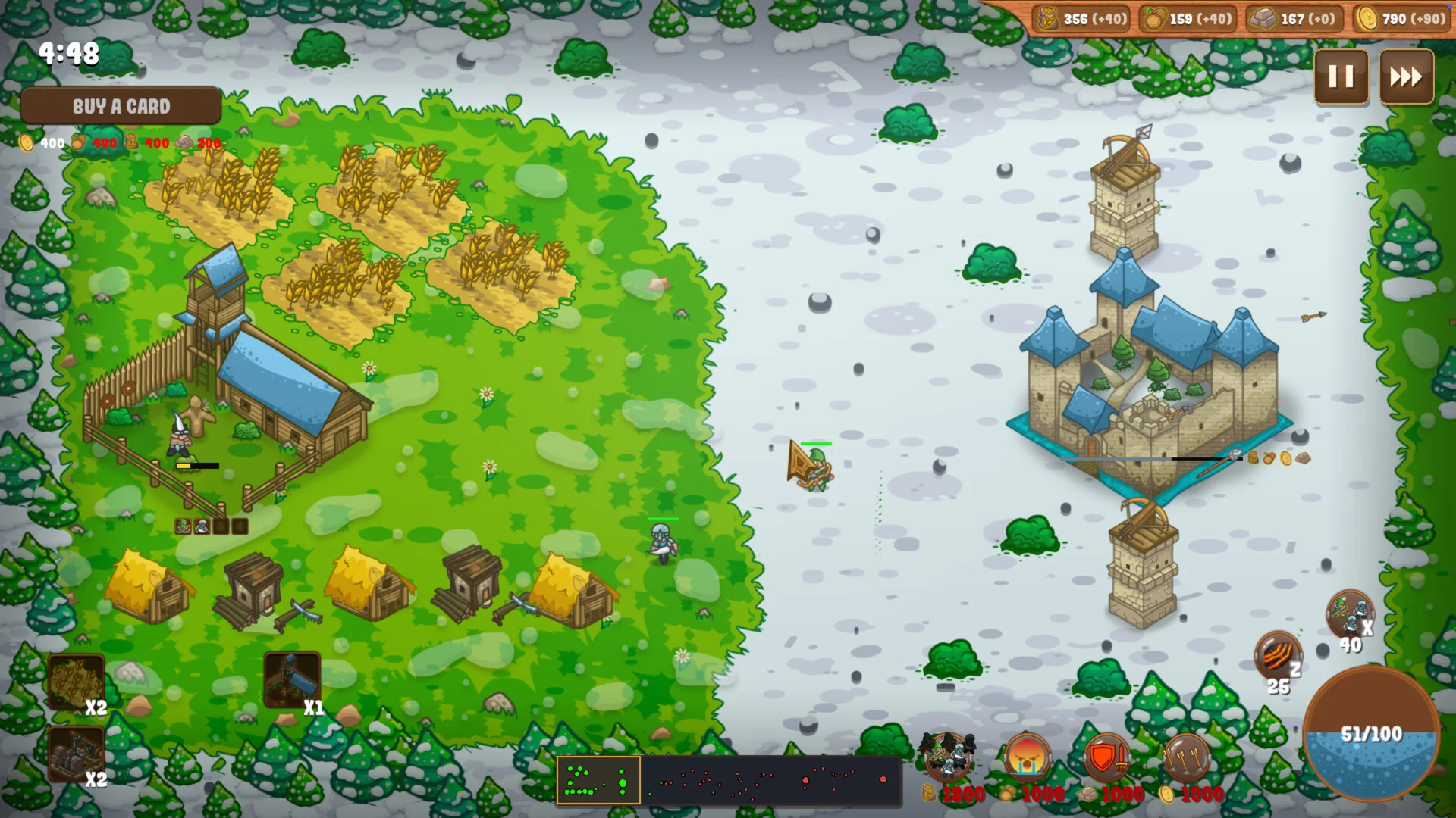 Kingdoms vs Zombies towers against zombie waves