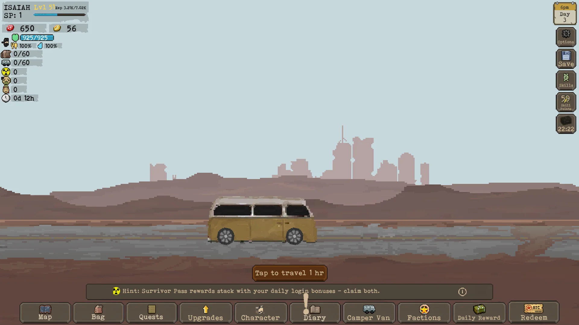 The Wanderer turn-based battles