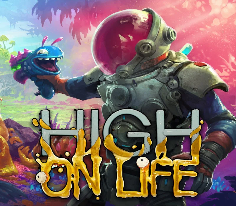 High On Life Xbox cover of talking guns and an alien bounty hunt