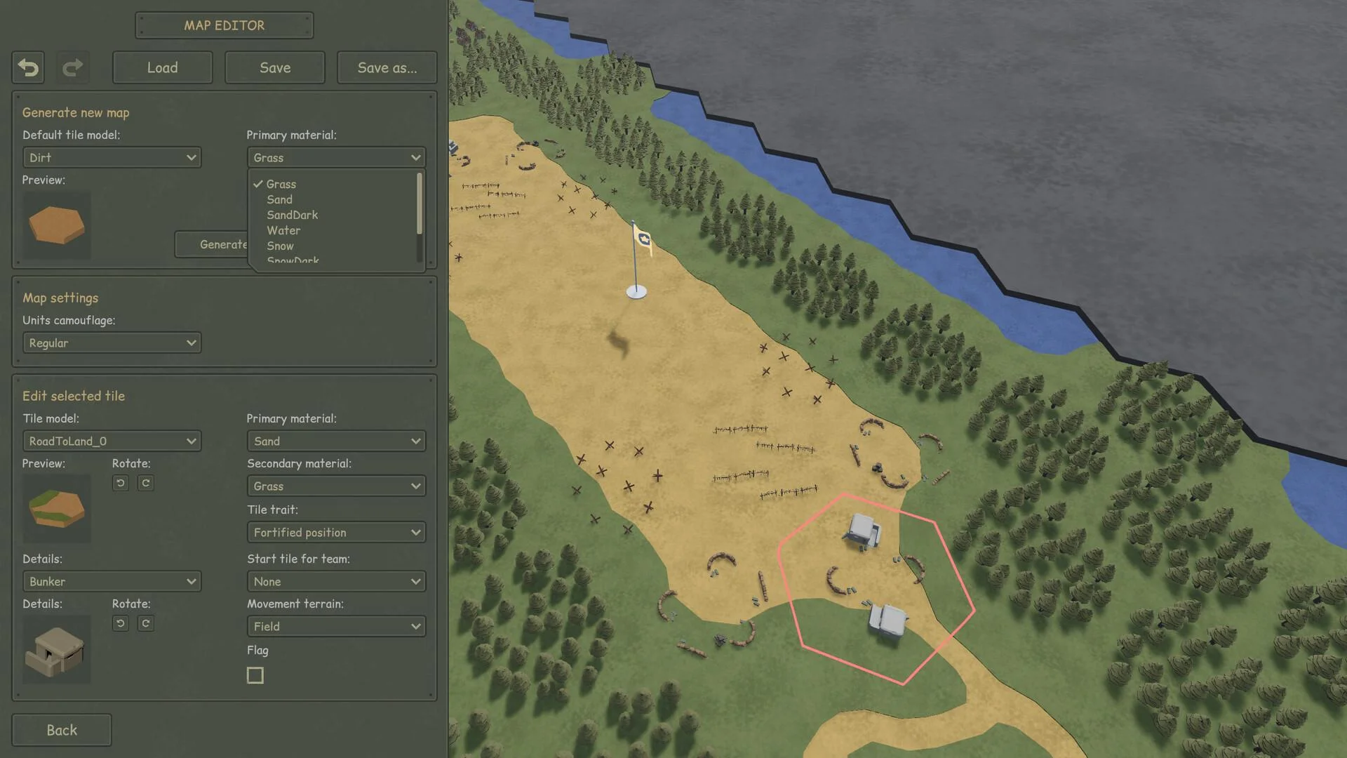 War Pawns built-in map editor custom battlefields screenshot