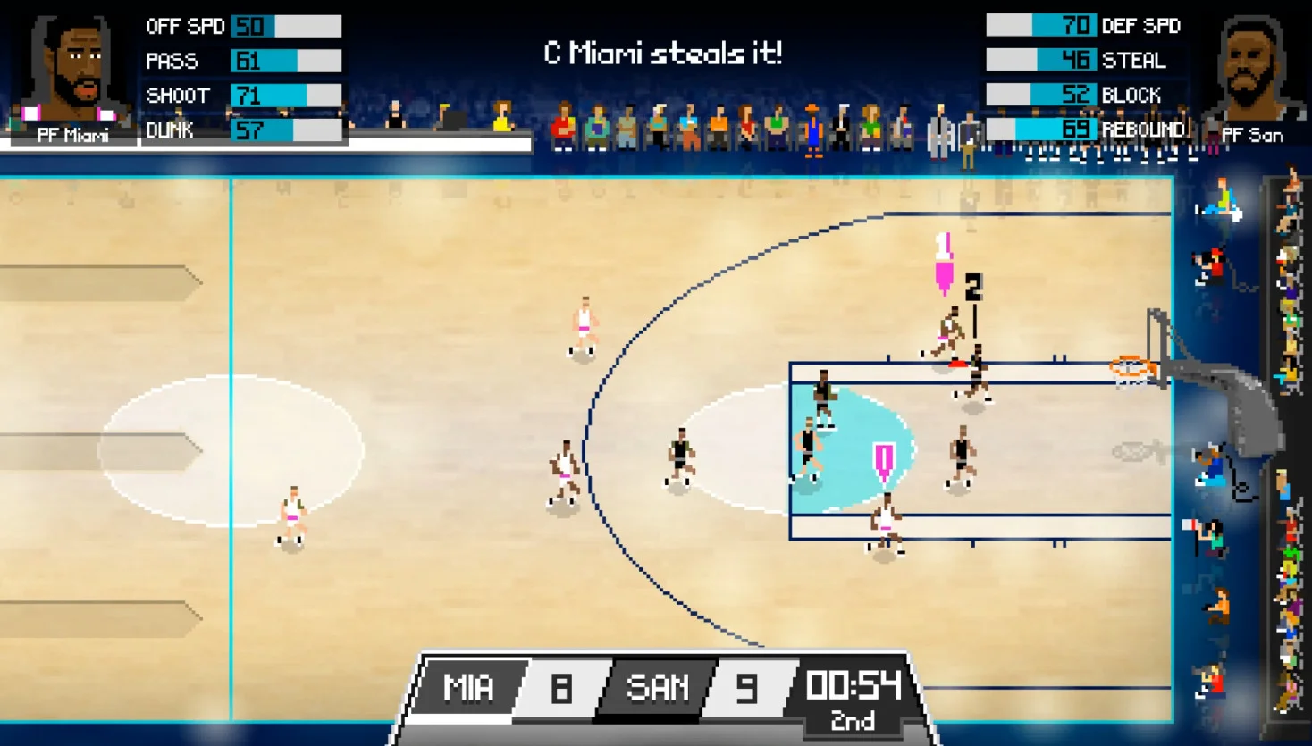 Basketball Classics three-button arcade hoop action