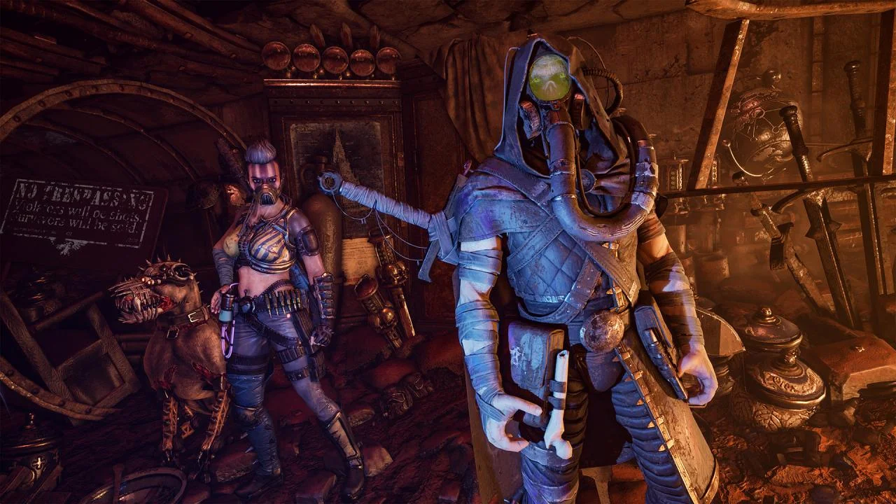 Necromunda Hired Gun cyber-mastiff hunting in the hive