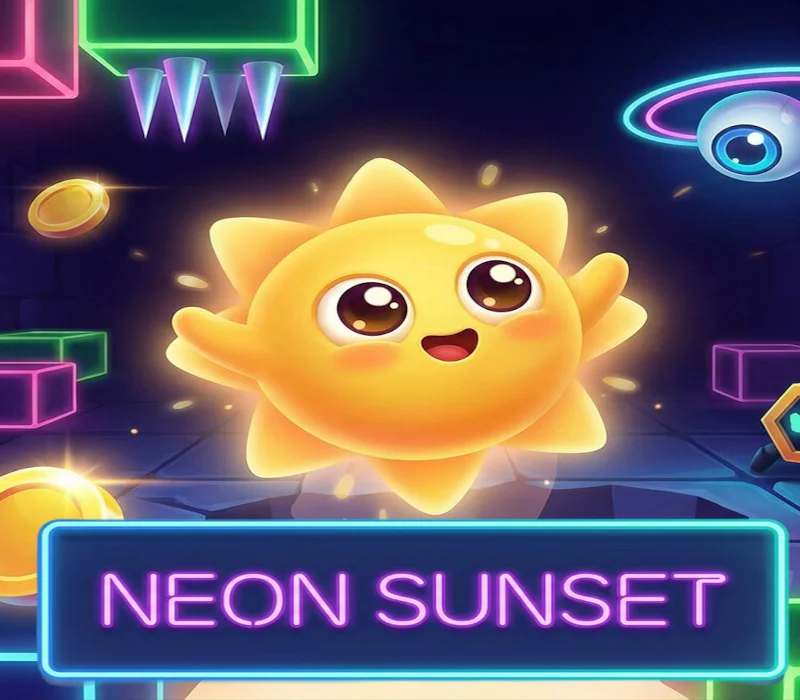 Neon Sunset cover, little-sun neon dungeon
