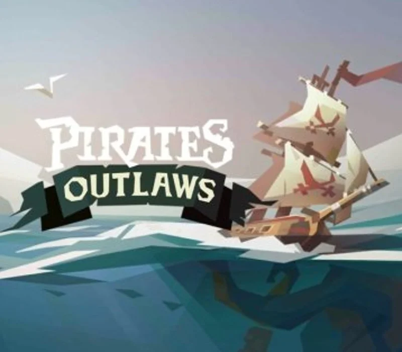 Pirates Outlaws Xbox cover, papercraft pirate deckbuilder