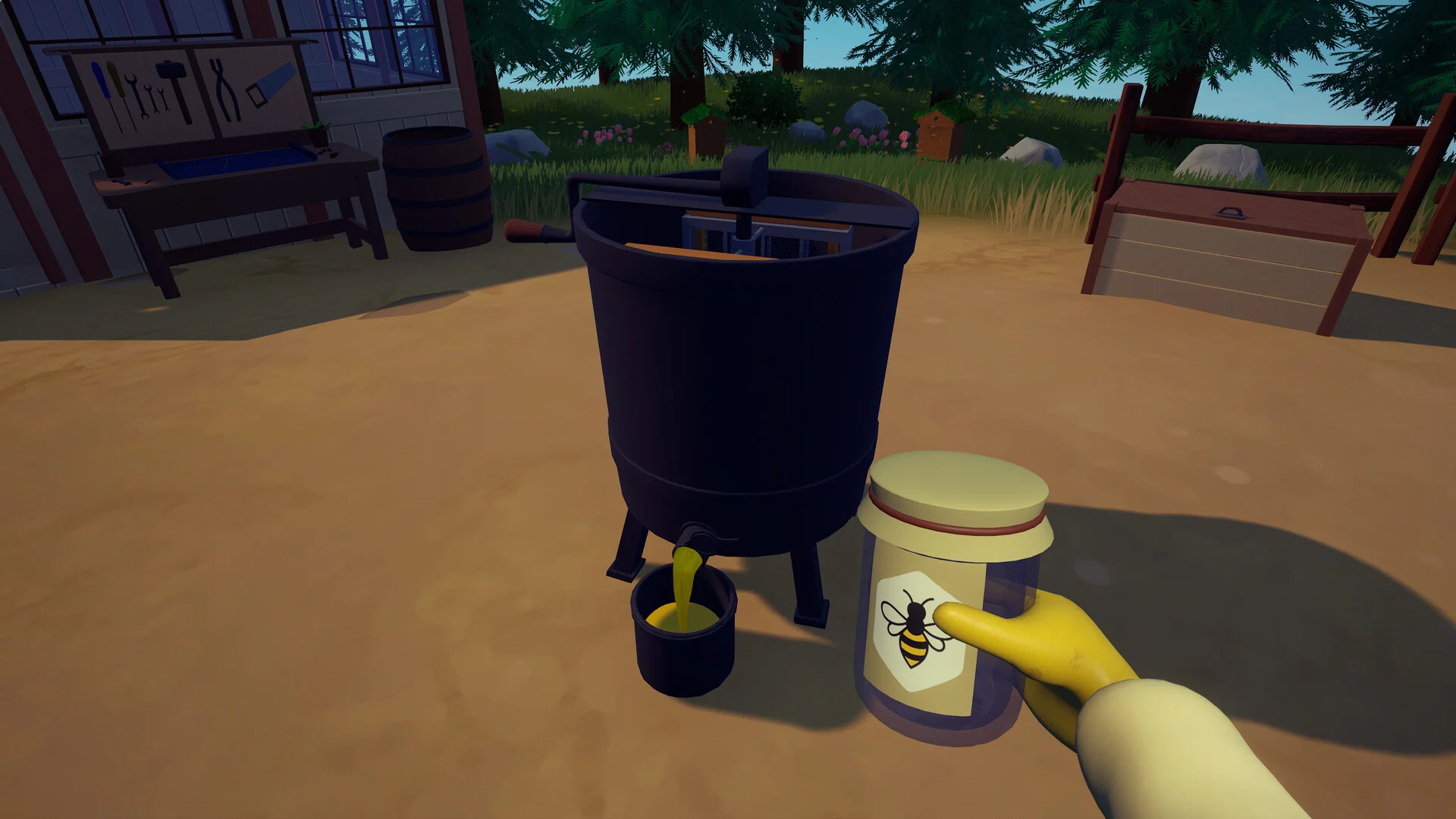 Island Beekeeper crossbreeding bee hybrids on floating islands