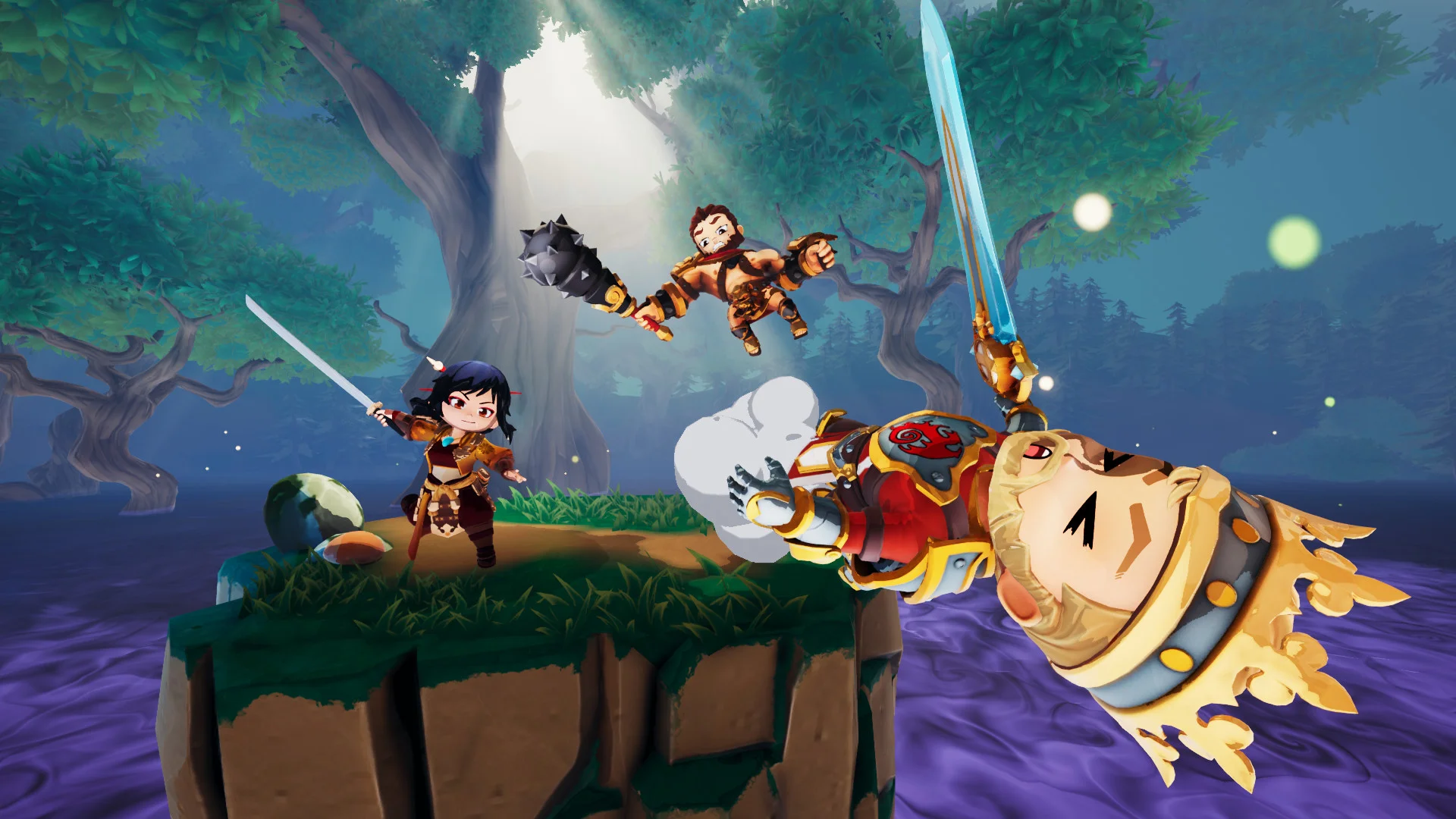 Divine Knockout 3v3 Arcade arena knockback combat