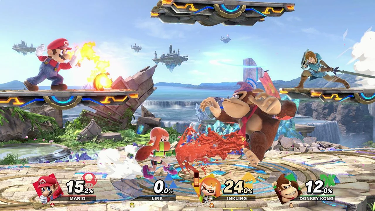 Super Smash Bros Ultimate same-system 1-8 stocks