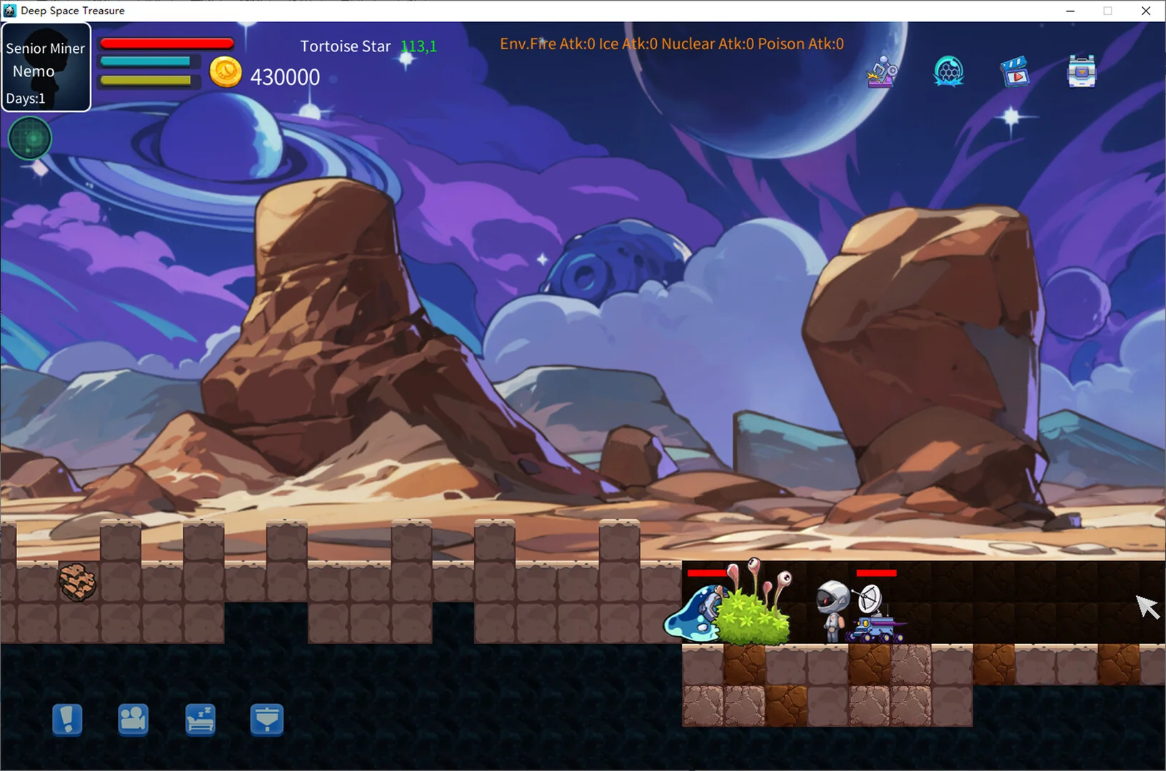 Deep Space Treasure rocket jump to a new ecosystem