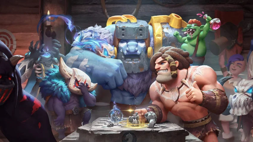 Auto Chess hero synergy selection screen