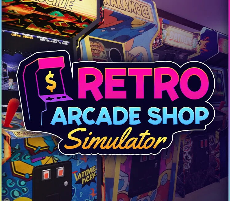 Retro Arcade Shop Simulator staff repairing a dead cabinet