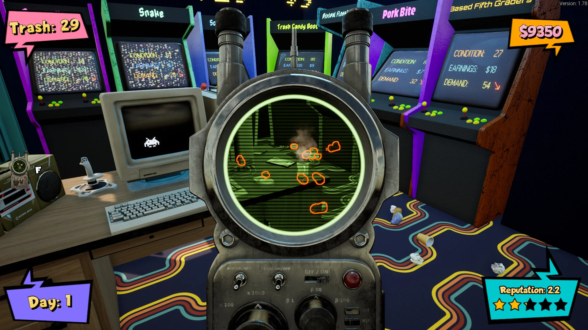 Arcade Shop Simulator expanded floorspace with more machines