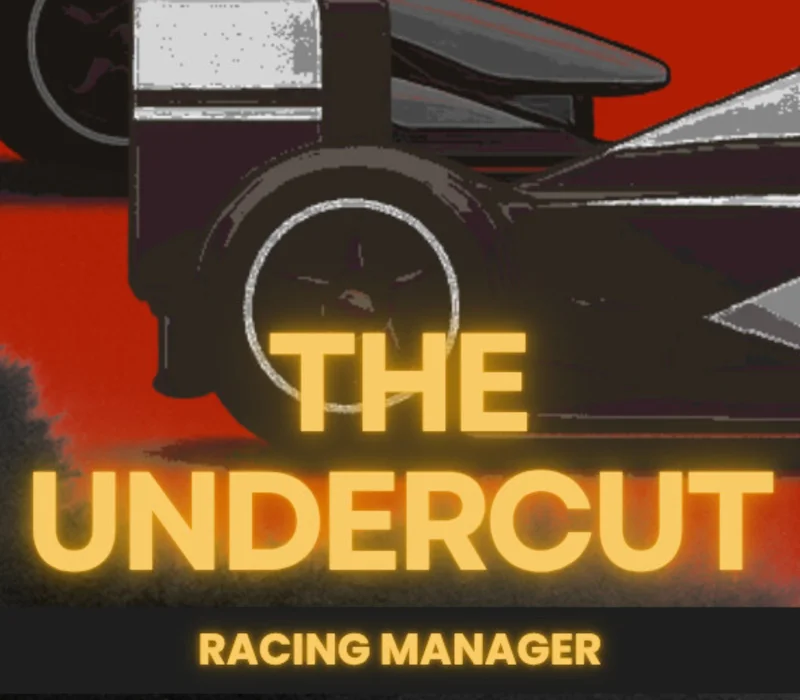 Cover: purple-black open-wheeler, orange THE UNDERCUT, RACING MANAGER on black bar