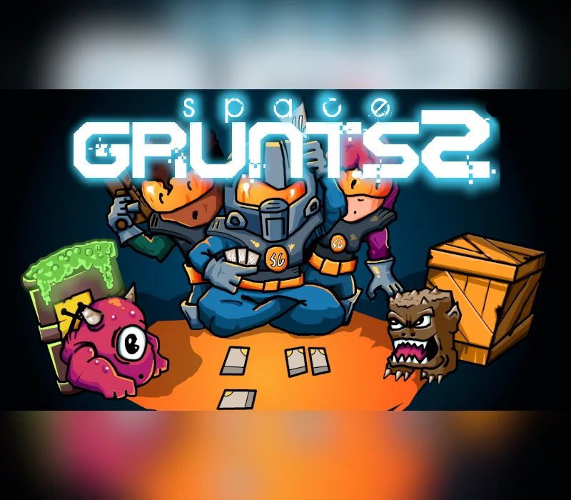 Space Grunts 2 cover, Yellowcake turn-based sci-fi squad on pixel maps