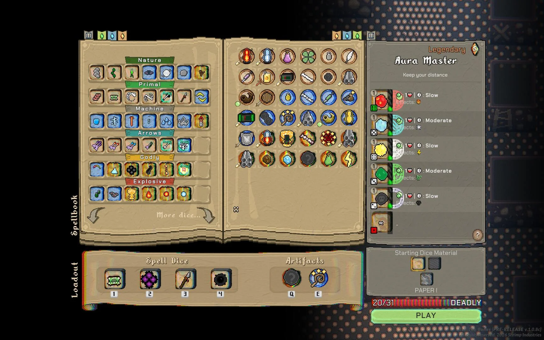 Roll The Bones magic dice Steam
