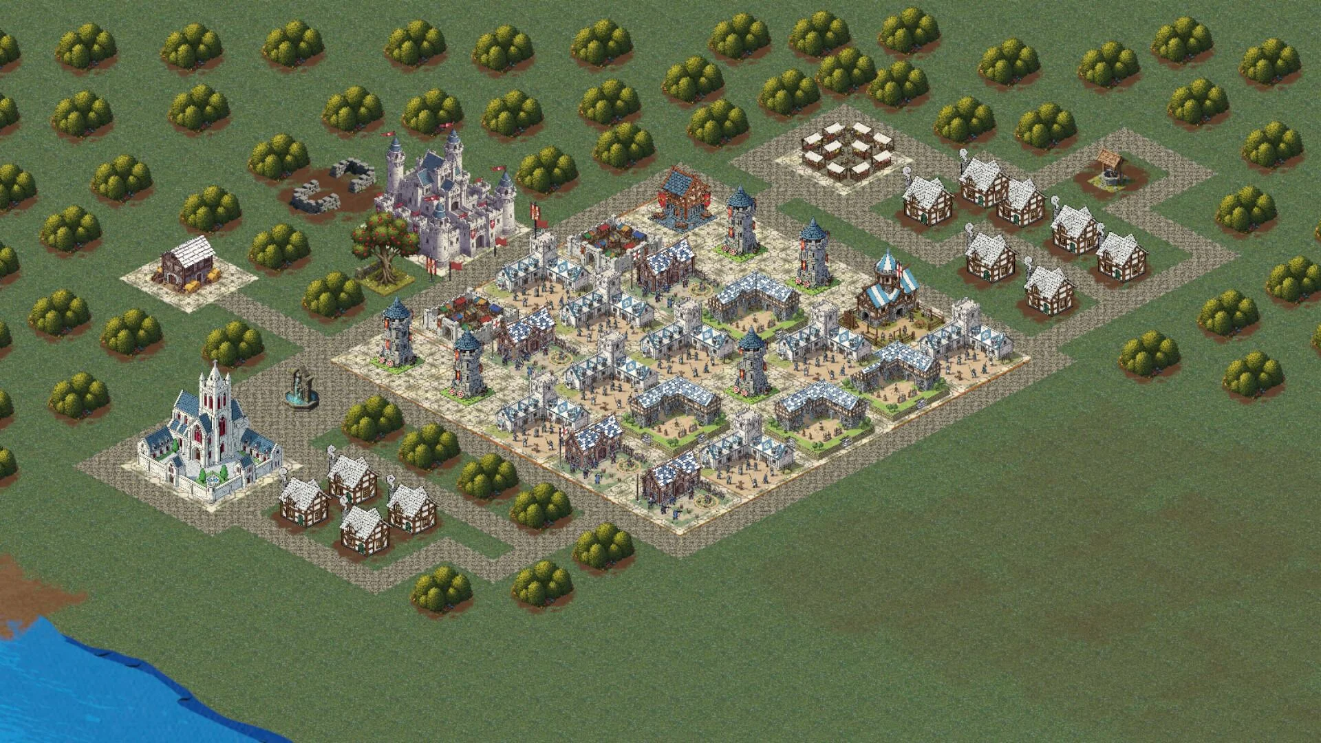 Agestan barracks markets hospitals and towers