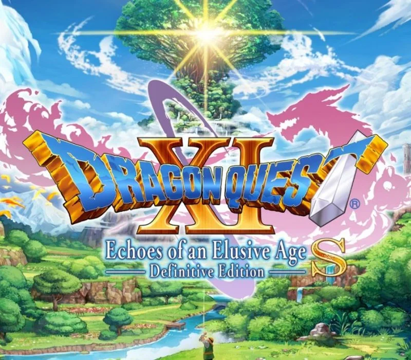 Dragon Quest XI S cover, the party on a cliff under a bright sky with the title.