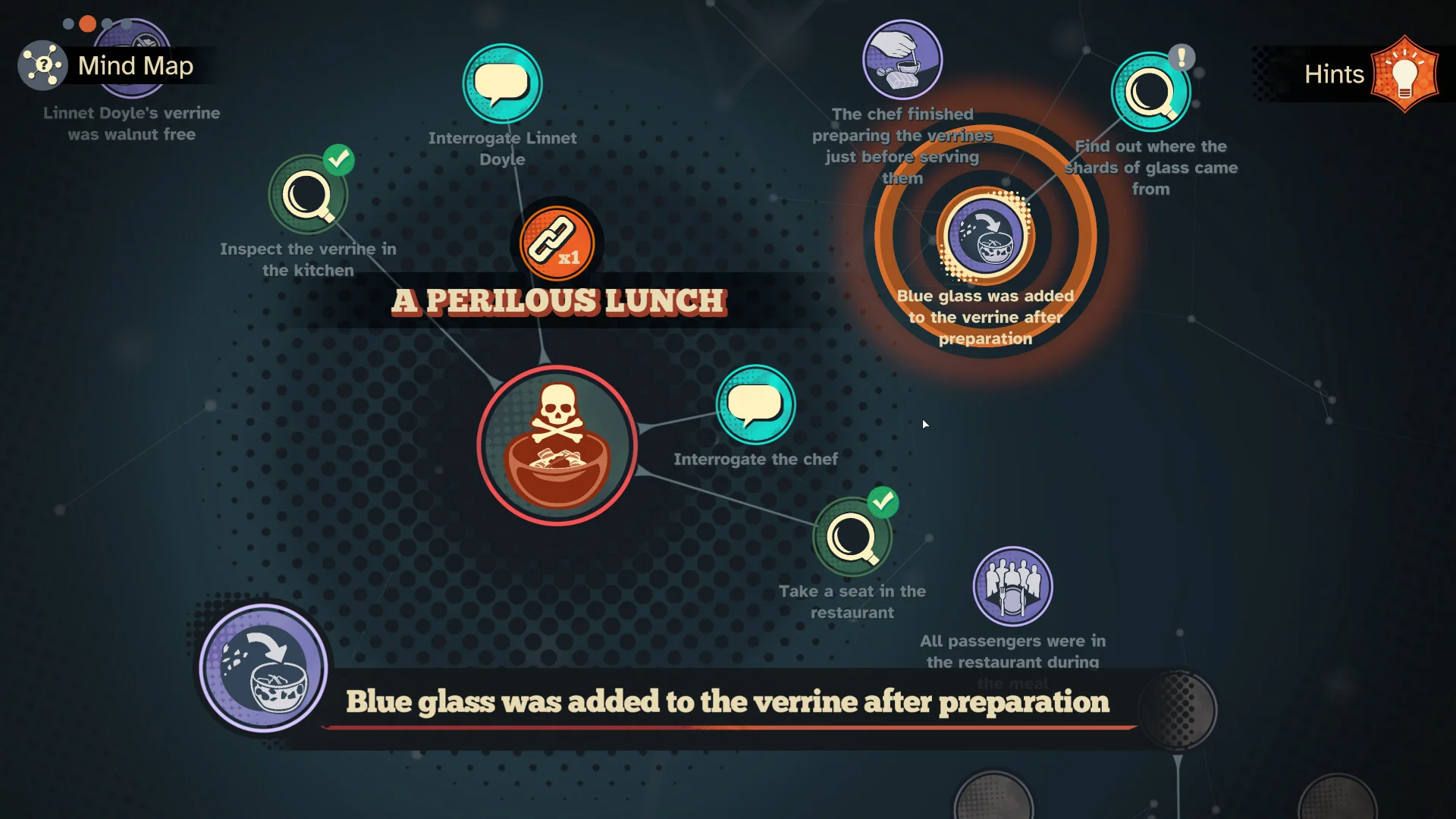 Death on the Nile Xbox mindmap deductions EU
