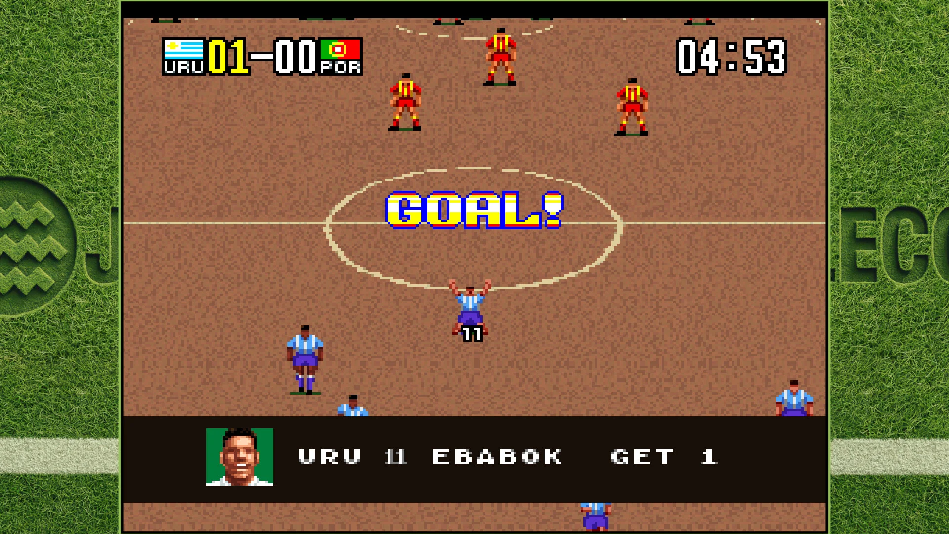 Jaleco Sports Super Goal 2 1994 3-D perspective