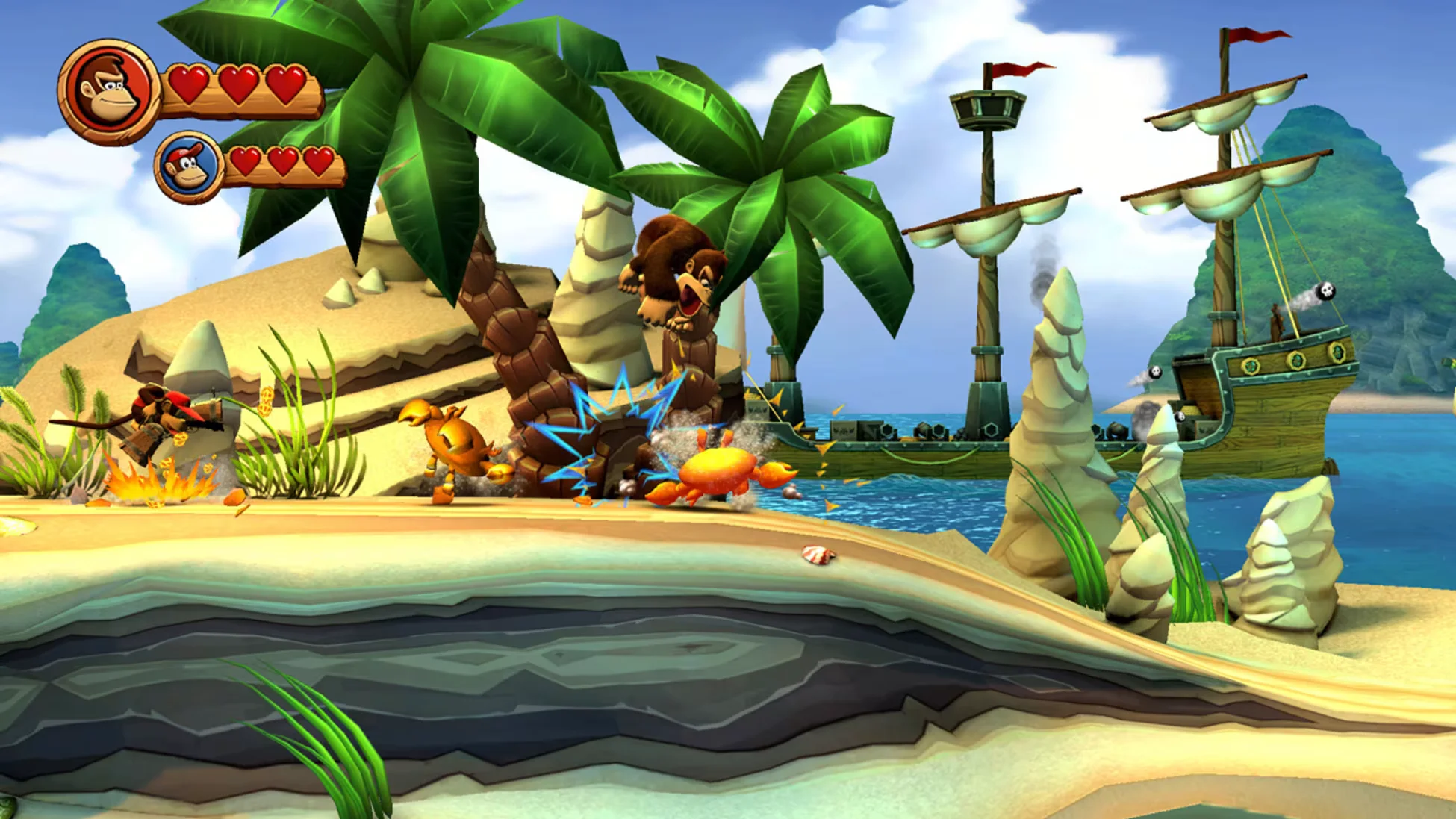 Donkey Kong Country Returns HD extra hearts path