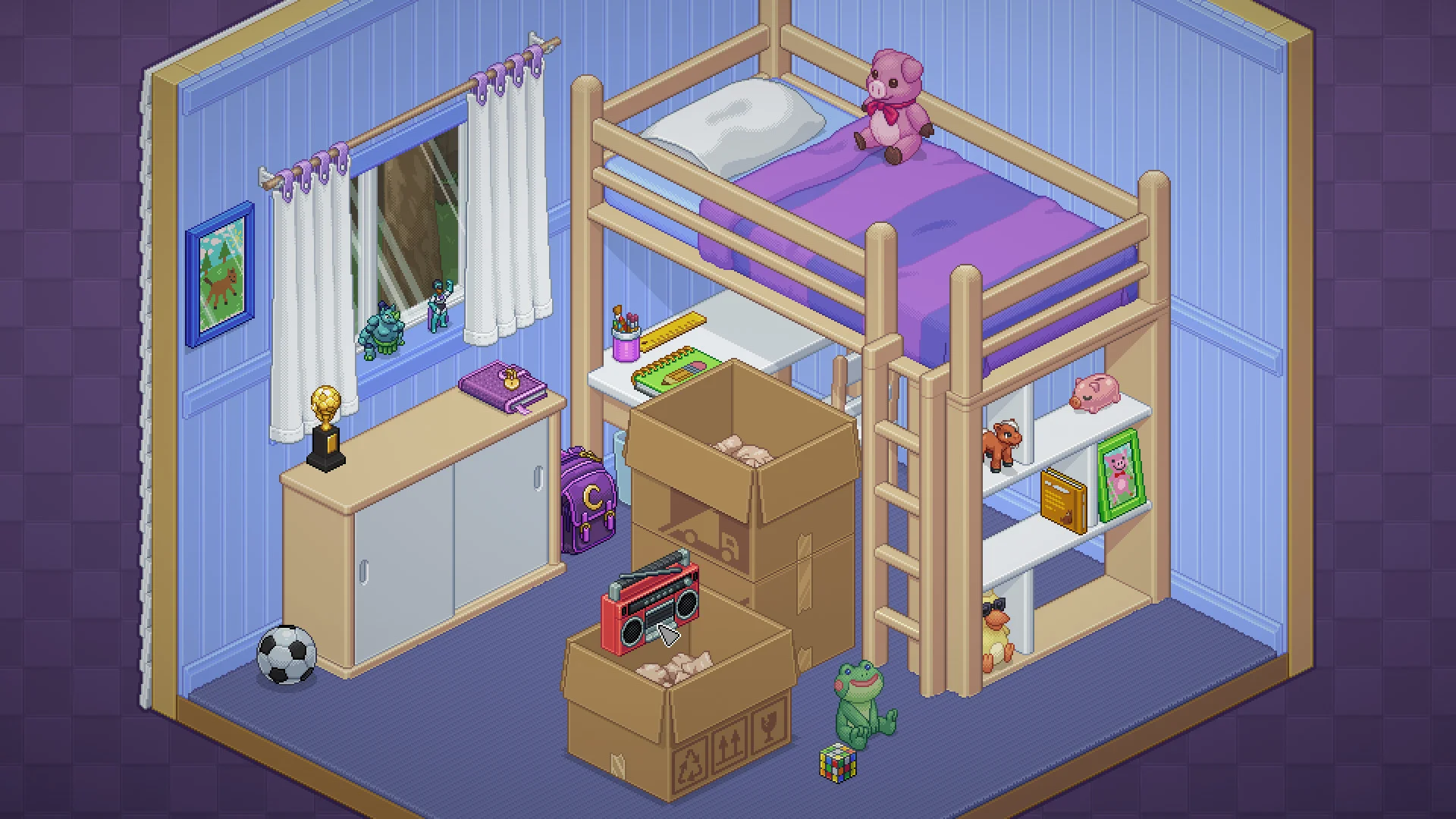 Unpacking room arrangement