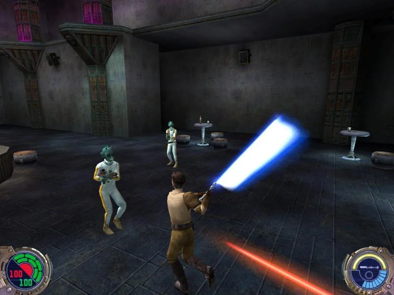 Jedi Knight II lightsaber Force duel
