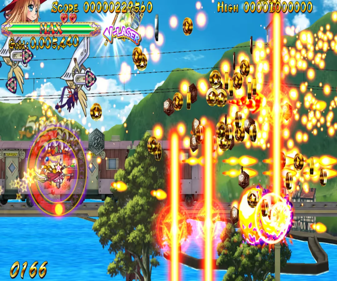 Trouble Witches bullet hell battle