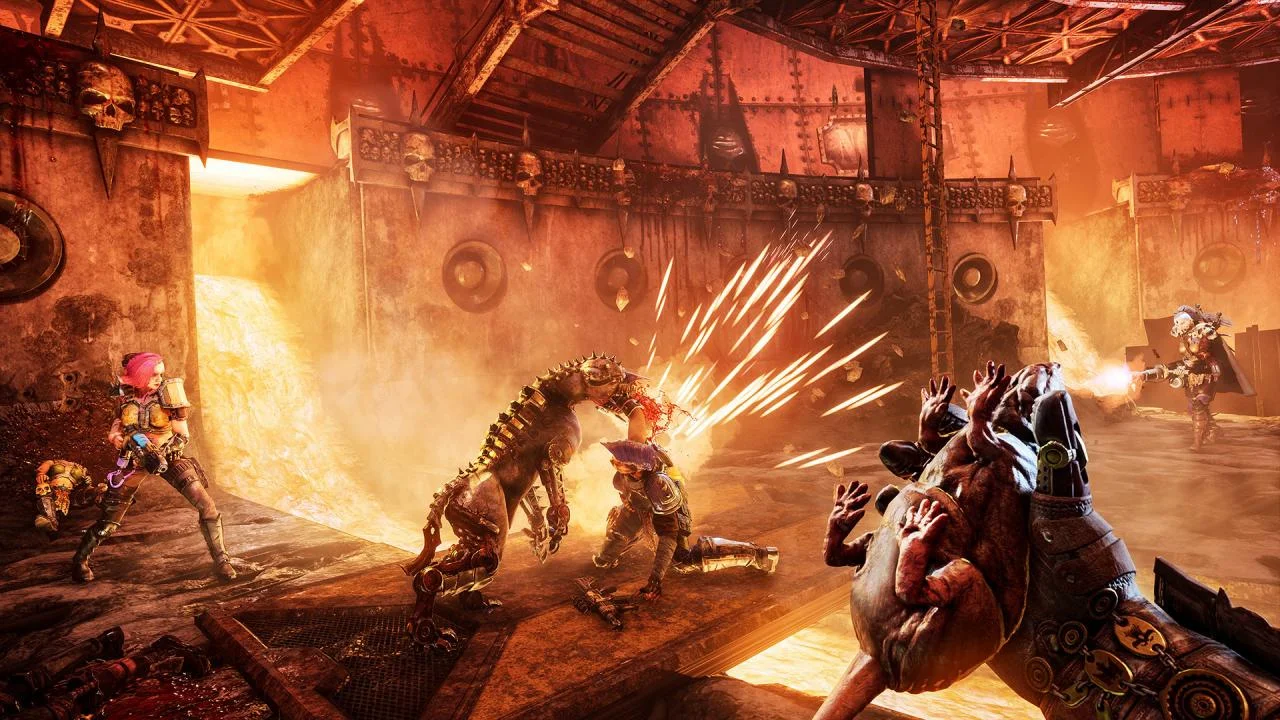 Necromunda Hired Gun grappling hook and augments traversal
