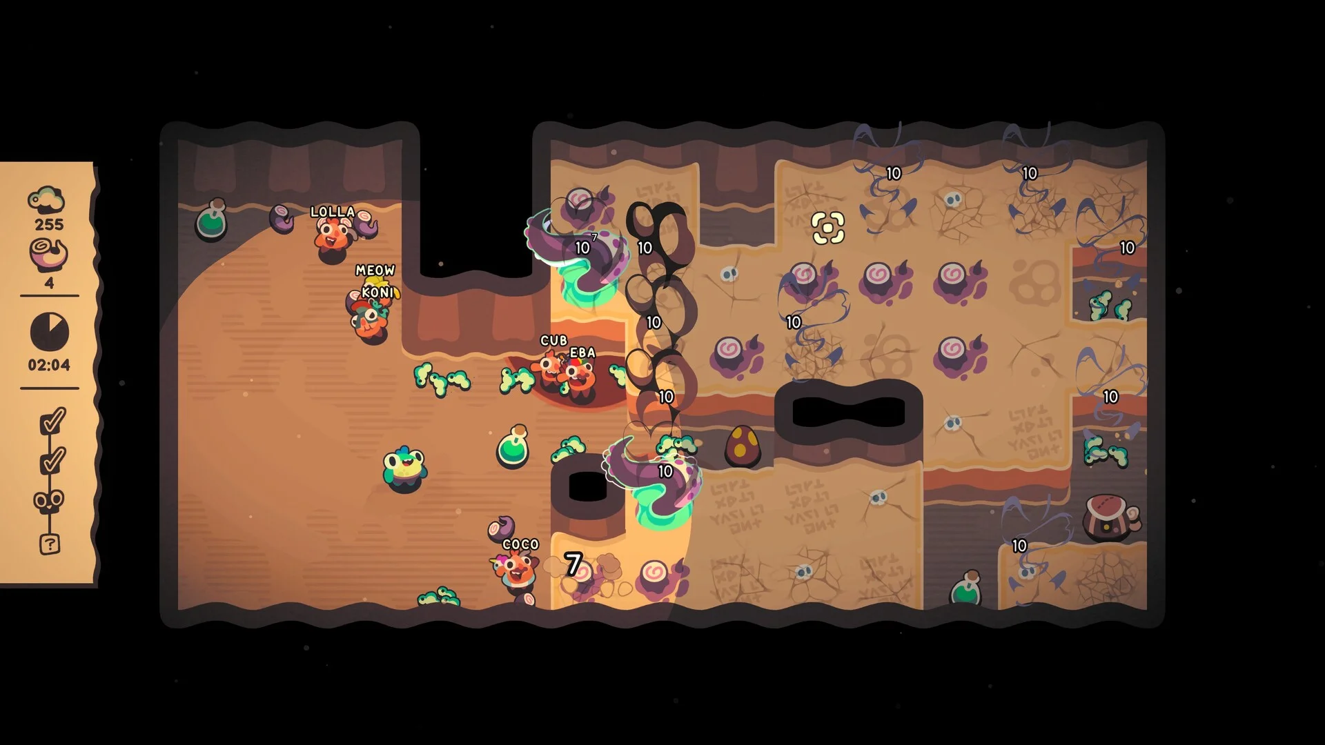 Hole Is Mine Mini'Ohs mining inside the divine Hole