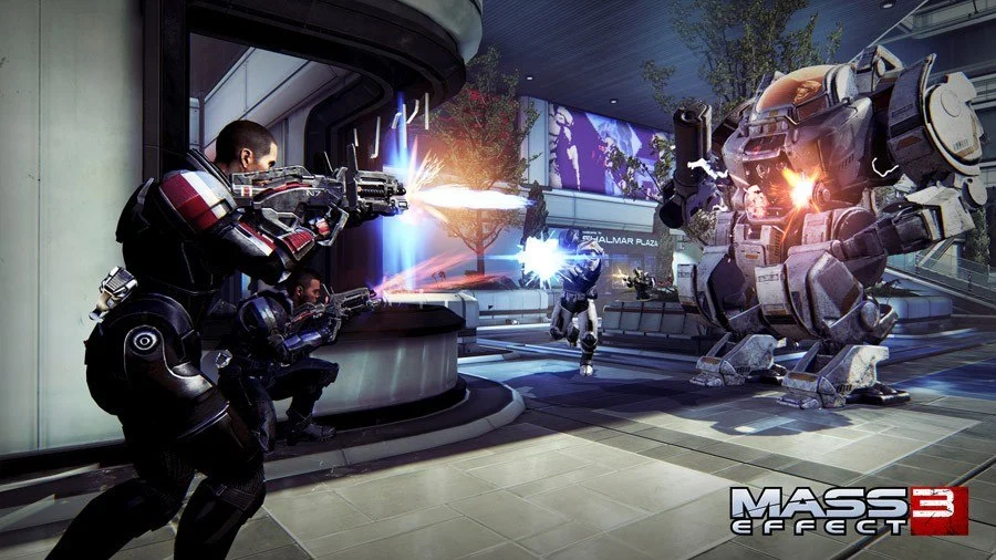 Mass Effect 3 Shepard recruiting on the Normandy bridge