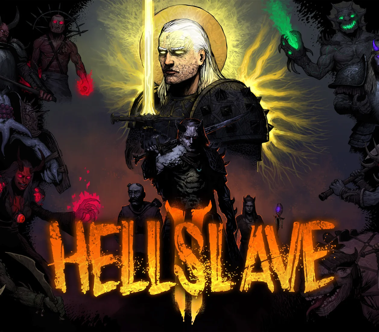 HellSlave II Judgment of the Archon cover with six demon lords