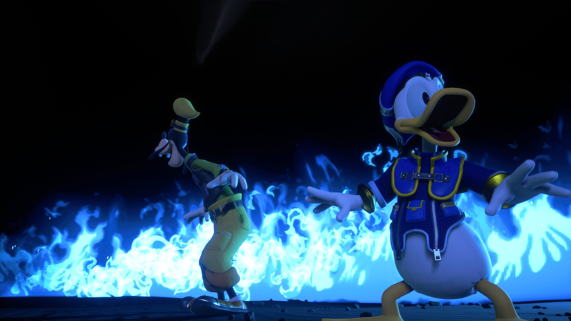 Kingdom Hearts IV combat Keyblade veloce con magia in ambiente urbano