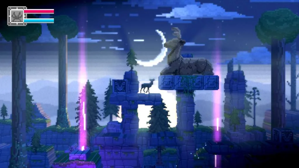 The Deer God temple reincarnation survival scene