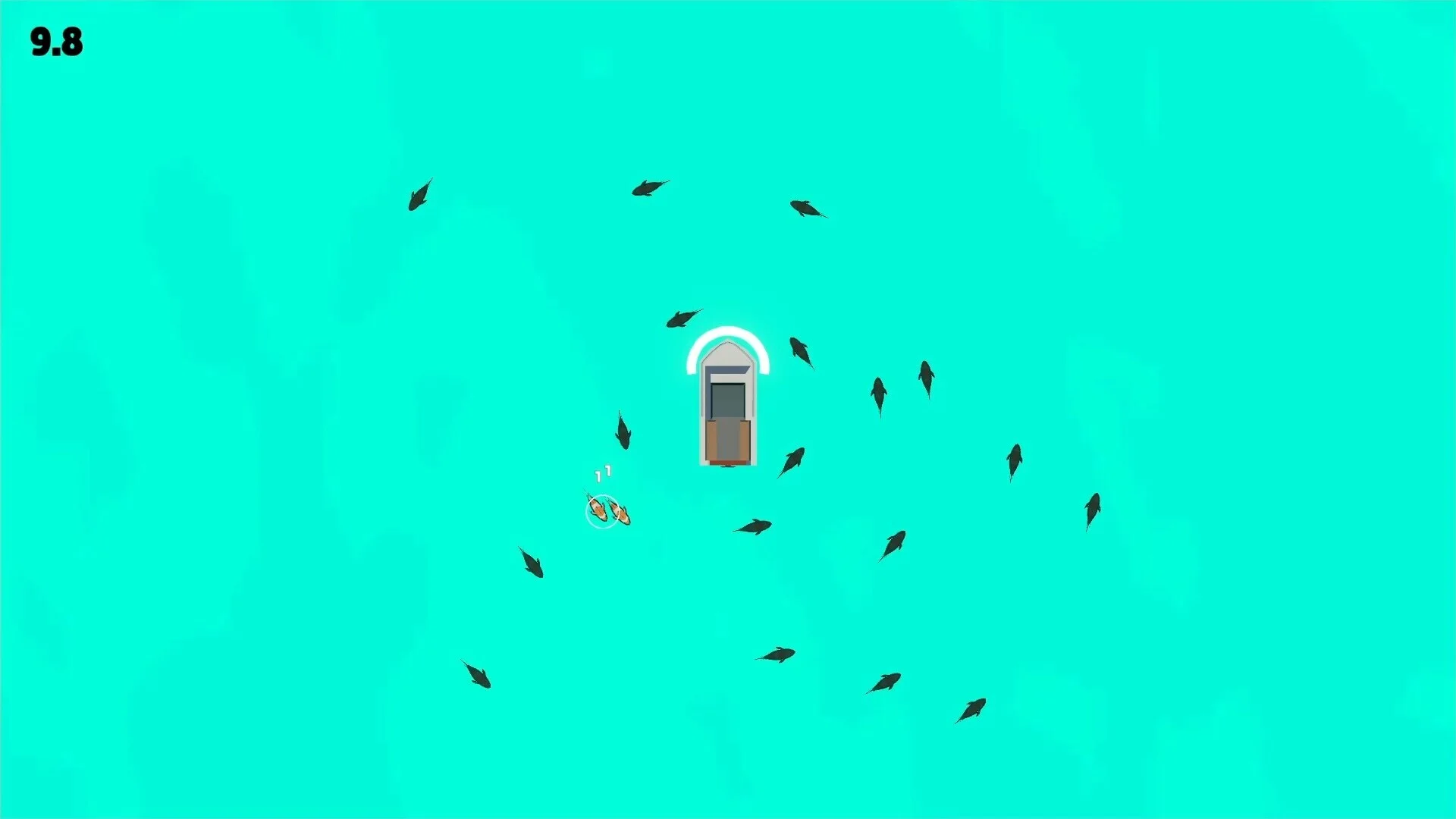 Incremental Fishing diverse ocean biomes upgrade ship gameplay