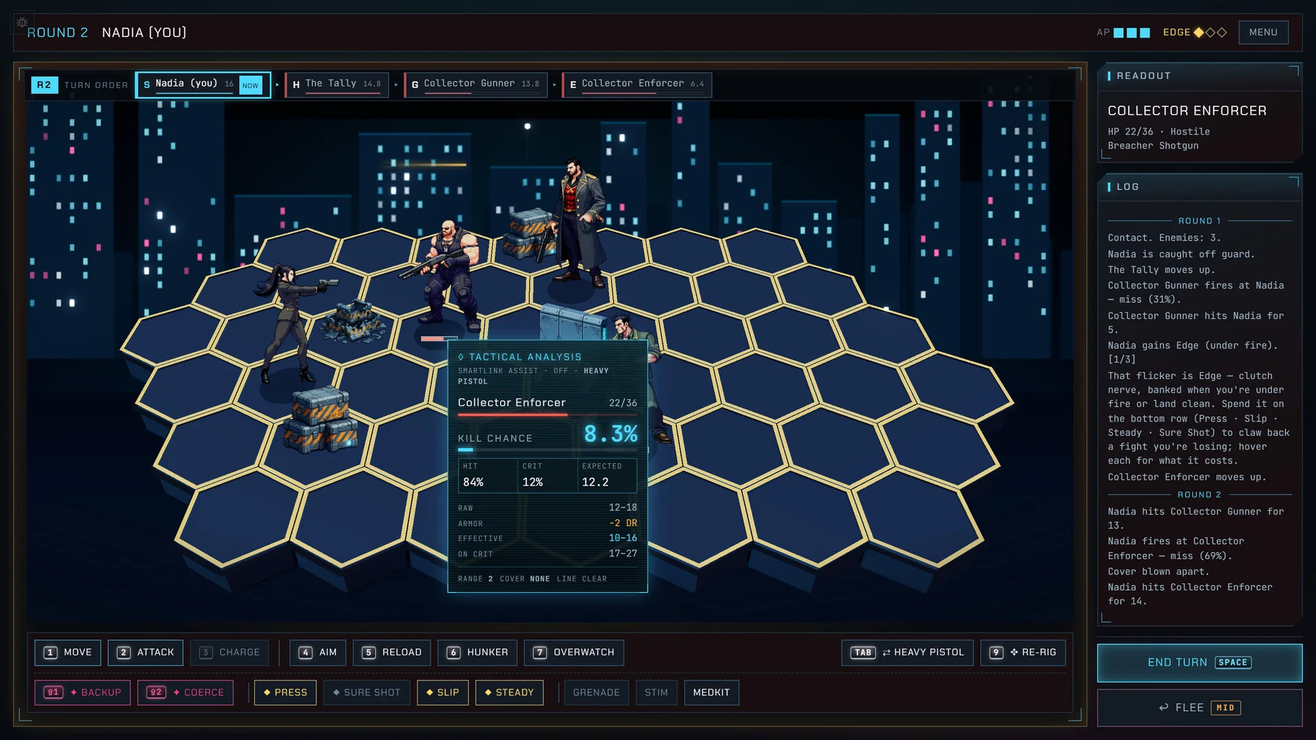 Meridian runner upgrade choice screen