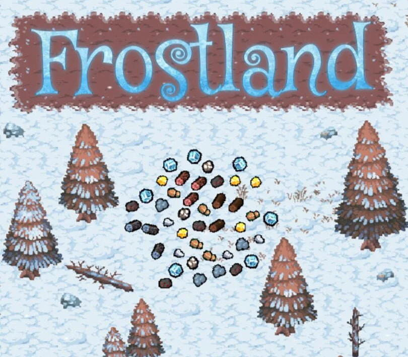 Frostland cover of a snowy valley