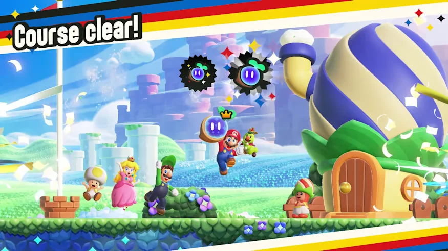 Super Mario Bros. Wonder Elephant Fruit and Drill Mushroom power-ups