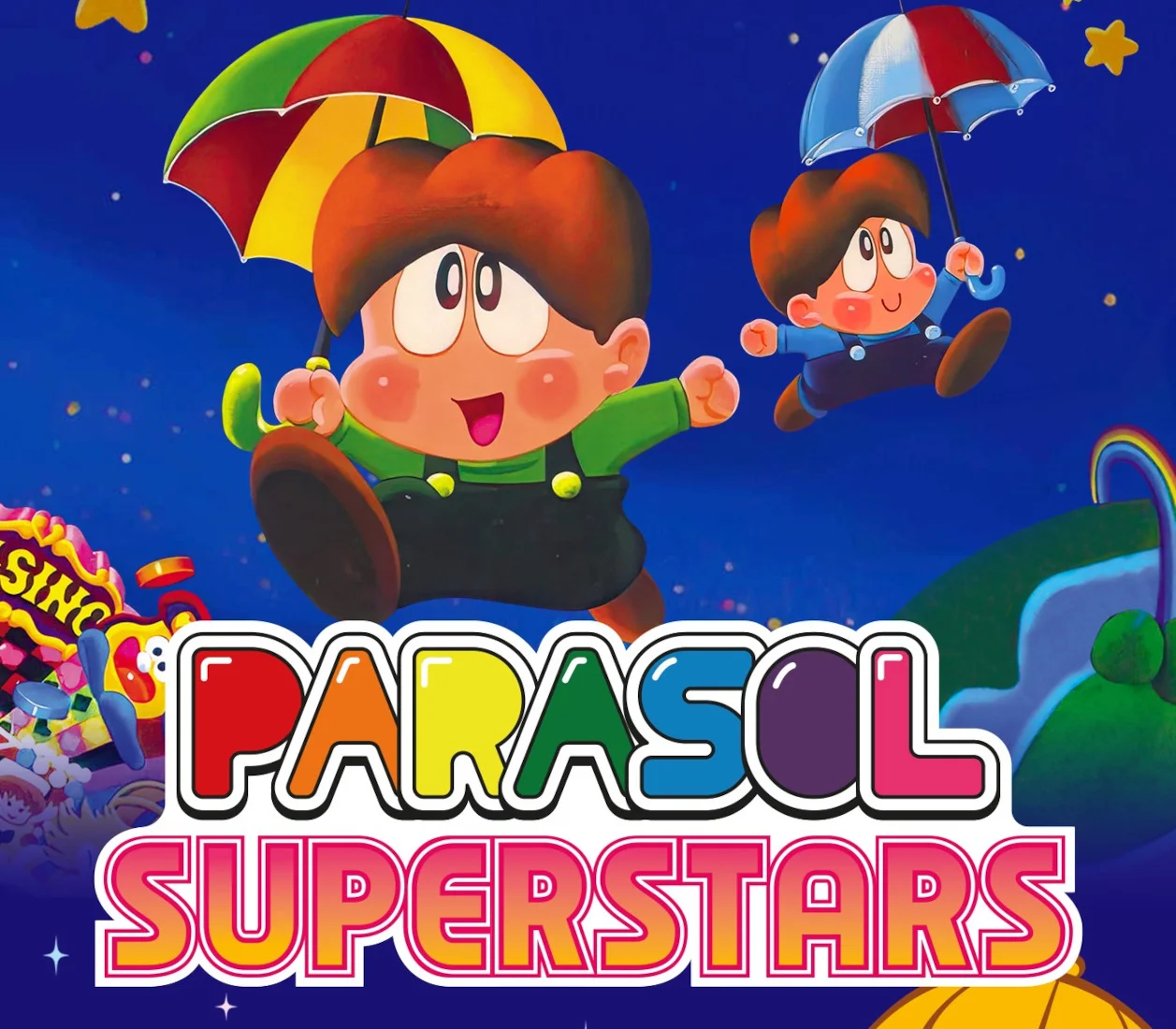 Parasol Superstars cover, Taito double feature