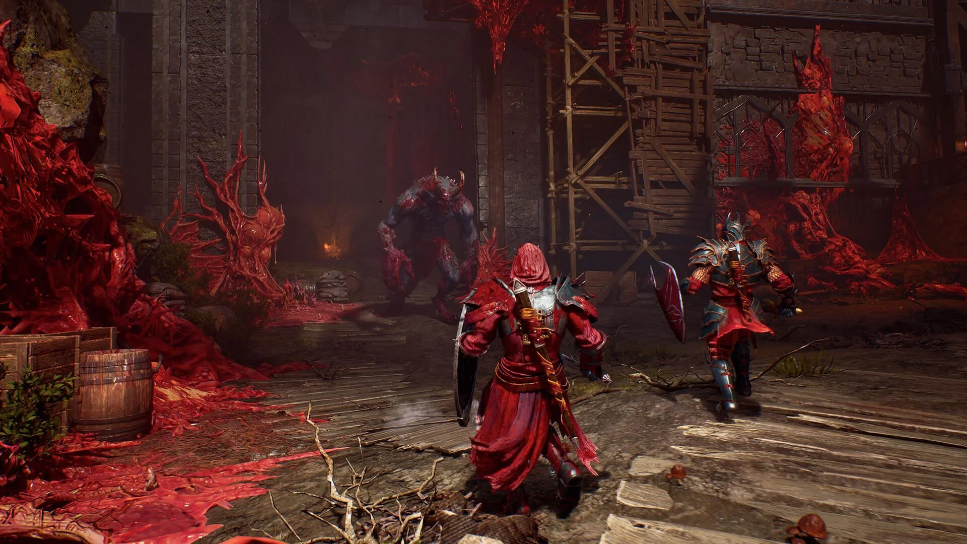 Crimson Moon Dead Gods battle