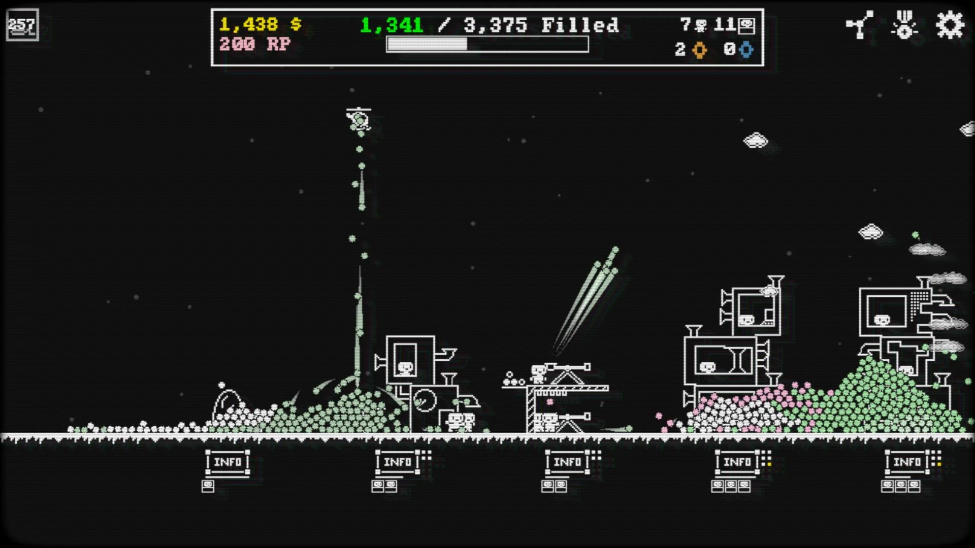 Fill Up The Hole skill tree route through a dystopian village