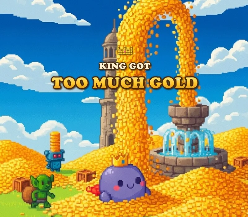 The King Got Too Much Gold magnet fountain cover